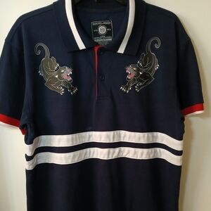 #216 Bleecker & Mercer Size Large Athletic Collar T-Shirt